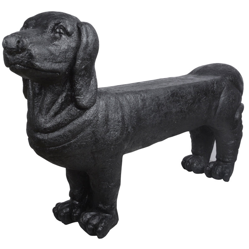 Alcott Hill® Kinslow Dachshund Garden Bench & Reviews | Wayfair
